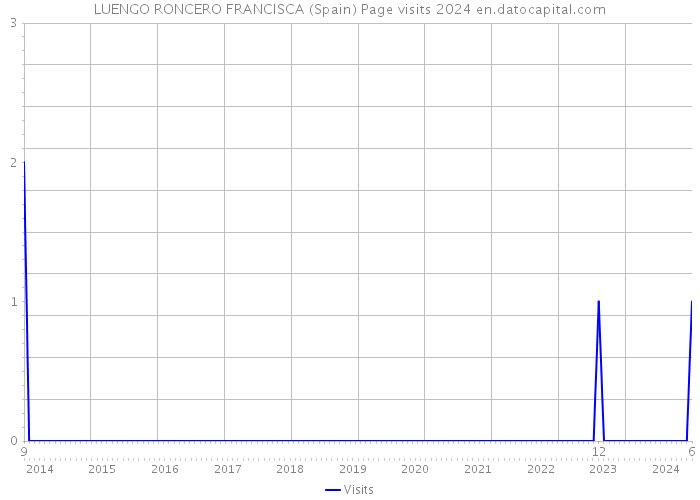 LUENGO RONCERO FRANCISCA (Spain) Page visits 2024 