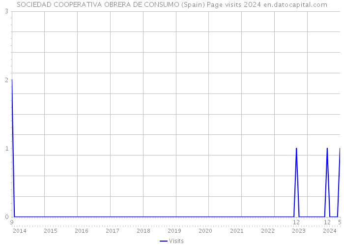 SOCIEDAD COOPERATIVA OBRERA DE CONSUMO (Spain) Page visits 2024 