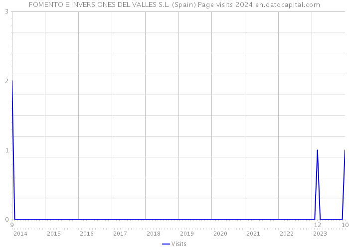 FOMENTO E INVERSIONES DEL VALLES S.L. (Spain) Page visits 2024 