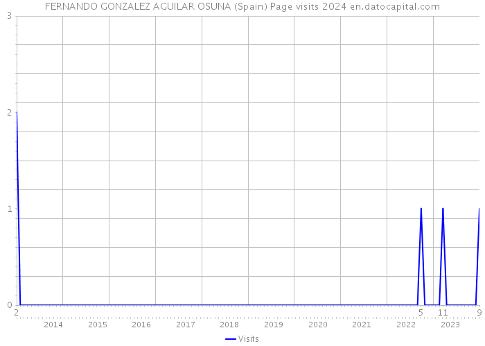 FERNANDO GONZALEZ AGUILAR OSUNA (Spain) Page visits 2024 