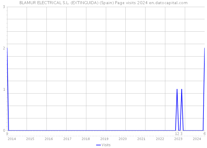 BLAMUR ELECTRICAL S.L. (EXTINGUIDA) (Spain) Page visits 2024 