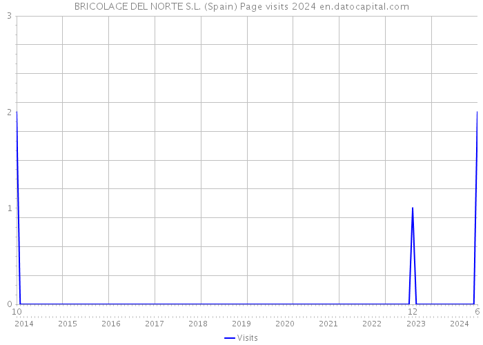 BRICOLAGE DEL NORTE S.L. (Spain) Page visits 2024 