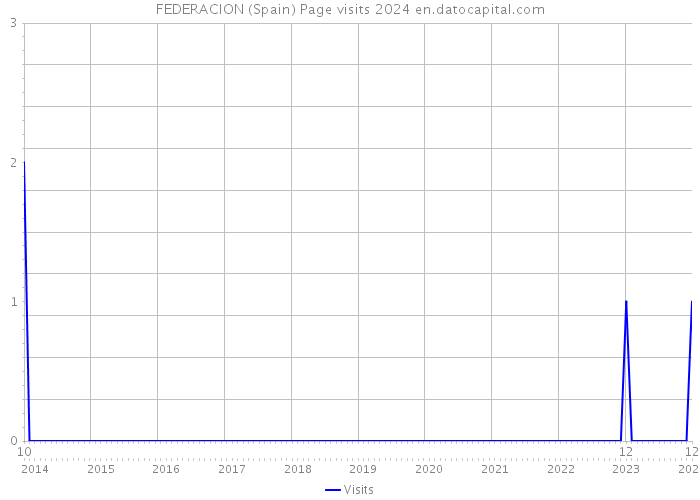 FEDERACION (Spain) Page visits 2024 