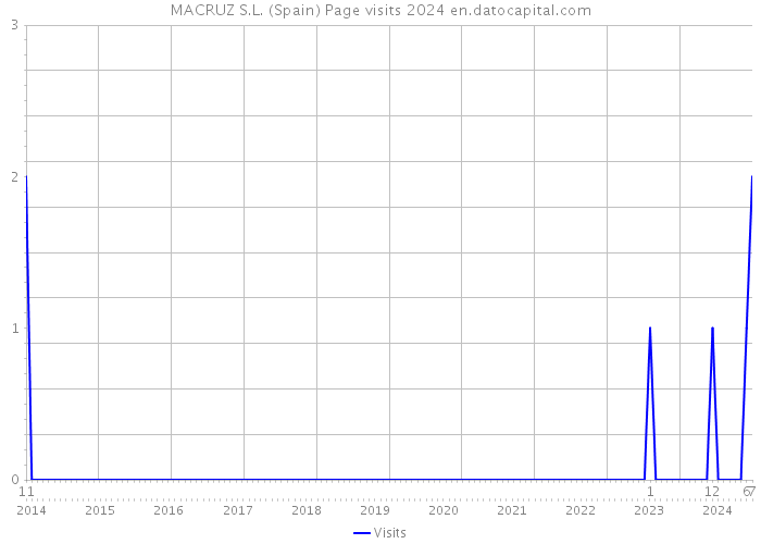 MACRUZ S.L. (Spain) Page visits 2024 