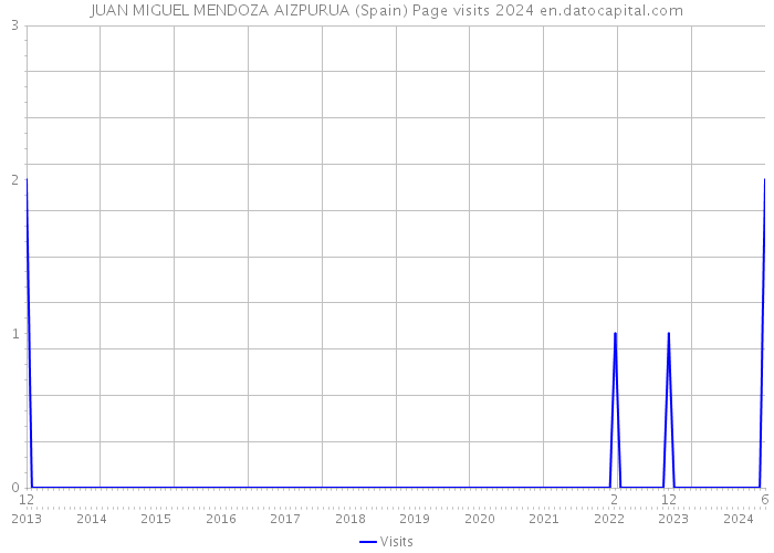JUAN MIGUEL MENDOZA AIZPURUA (Spain) Page visits 2024 