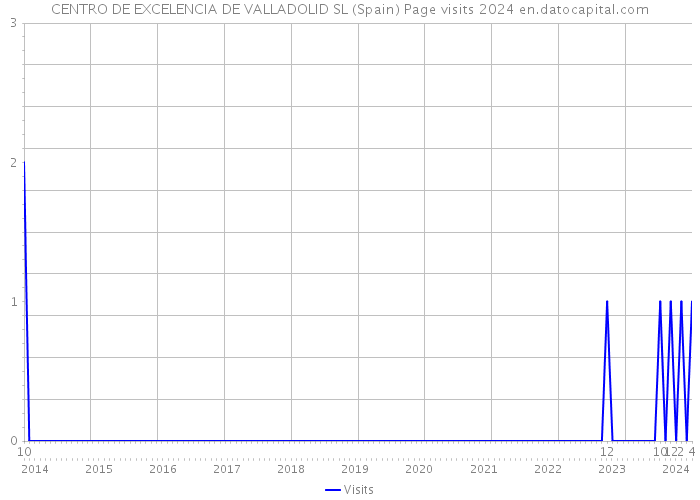 CENTRO DE EXCELENCIA DE VALLADOLID SL (Spain) Page visits 2024 