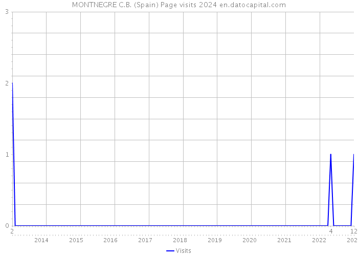 MONTNEGRE C.B. (Spain) Page visits 2024 