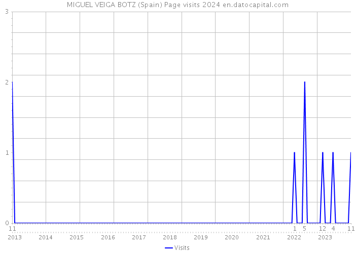 MIGUEL VEIGA BOTZ (Spain) Page visits 2024 