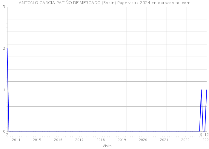 ANTONIO GARCIA PATIÑO DE MERCADO (Spain) Page visits 2024 