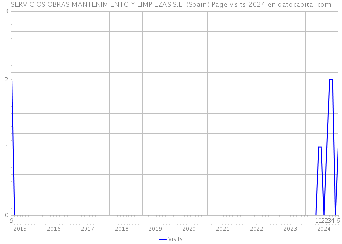 SERVICIOS OBRAS MANTENIMIENTO Y LIMPIEZAS S.L. (Spain) Page visits 2024 