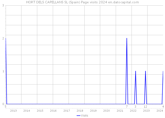 HORT DELS CAPELLANS SL (Spain) Page visits 2024 