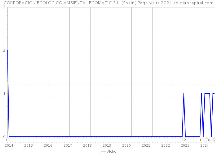 CORPORACION ECOLOGICO AMBIENTAL ECOMATIC S.L. (Spain) Page visits 2024 