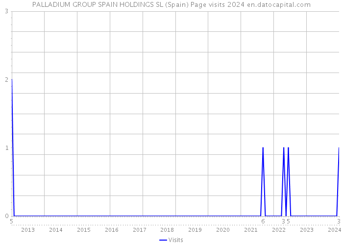 PALLADIUM GROUP SPAIN HOLDINGS SL (Spain) Page visits 2024 