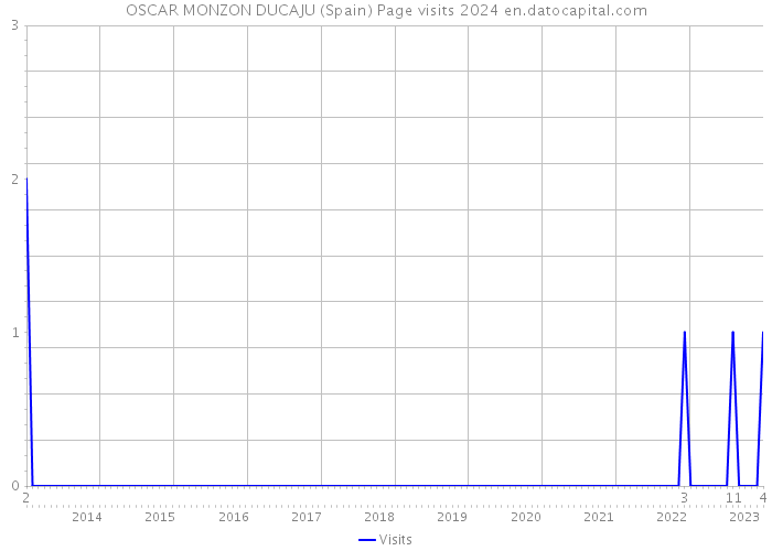OSCAR MONZON DUCAJU (Spain) Page visits 2024 