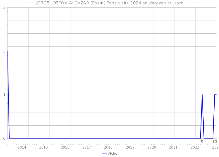 JORGE LOZOYA ALCAZAR (Spain) Page visits 2024 