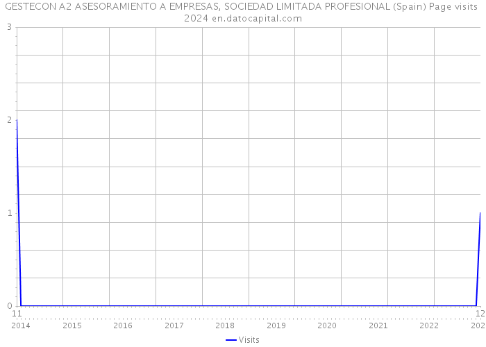 GESTECON A2 ASESORAMIENTO A EMPRESAS, SOCIEDAD LIMITADA PROFESIONAL (Spain) Page visits 2024 