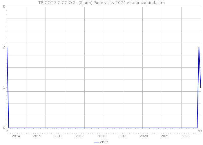 TRICOT'S CICCIO SL (Spain) Page visits 2024 