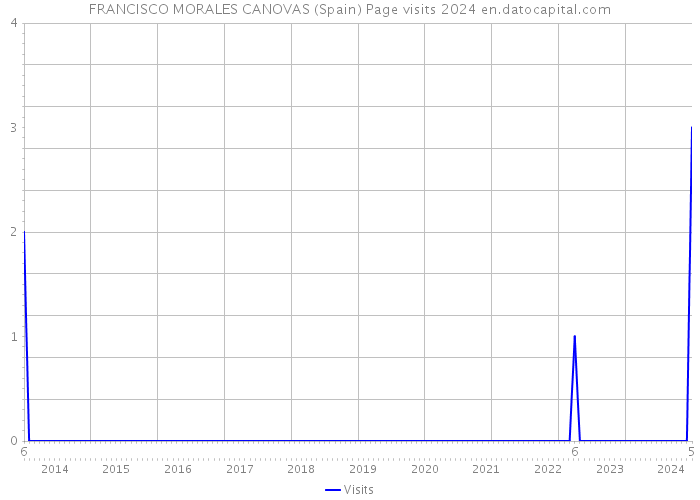 FRANCISCO MORALES CANOVAS (Spain) Page visits 2024 
