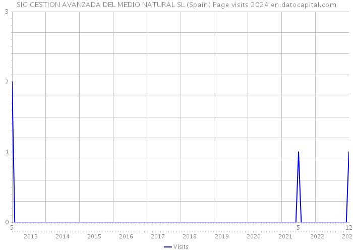 SIG GESTION AVANZADA DEL MEDIO NATURAL SL (Spain) Page visits 2024 