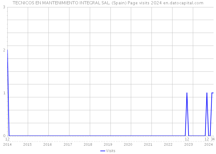 TECNICOS EN MANTENIMIENTO INTEGRAL SAL. (Spain) Page visits 2024 