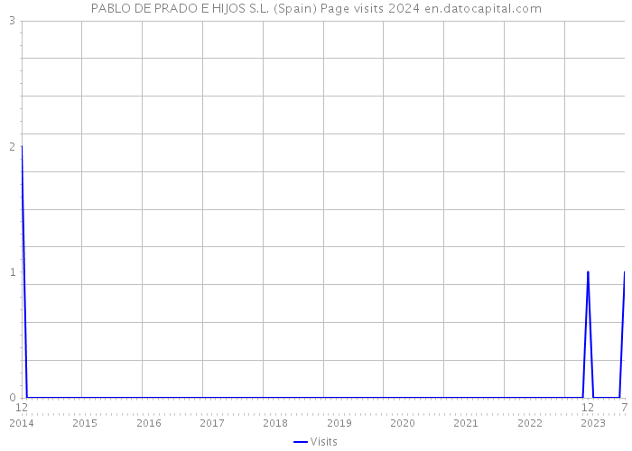 PABLO DE PRADO E HIJOS S.L. (Spain) Page visits 2024 