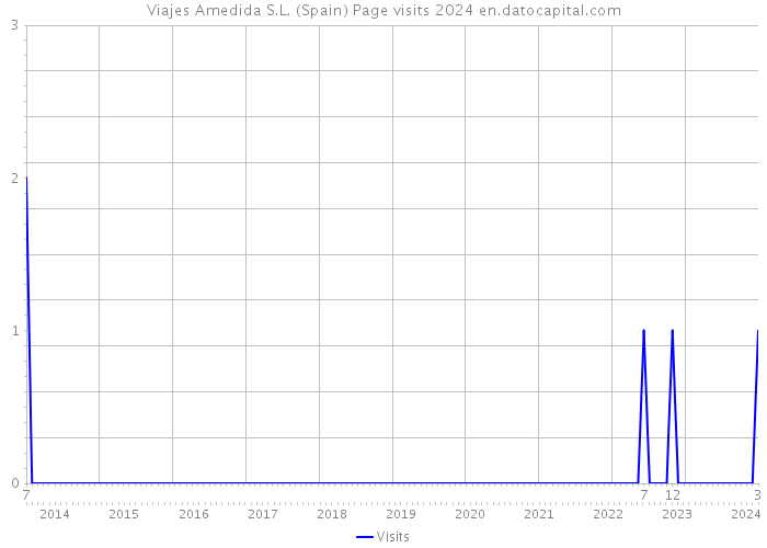 Viajes Amedida S.L. (Spain) Page visits 2024 