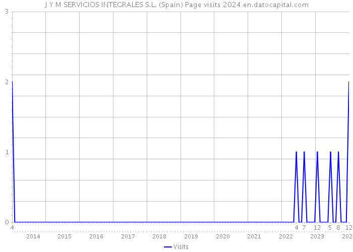 J Y M SERVICIOS INTEGRALES S.L. (Spain) Page visits 2024 