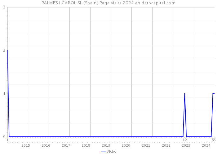 PALMES I CAROL SL (Spain) Page visits 2024 