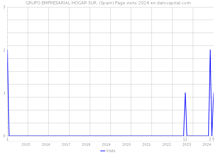 GRUPO EMPRESARIAL HOGAR SUR. (Spain) Page visits 2024 