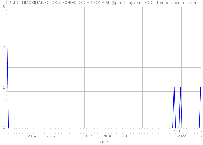 GRUPO INMOBILIARIO LOS ALCORES DE CARMONA SL (Spain) Page visits 2024 