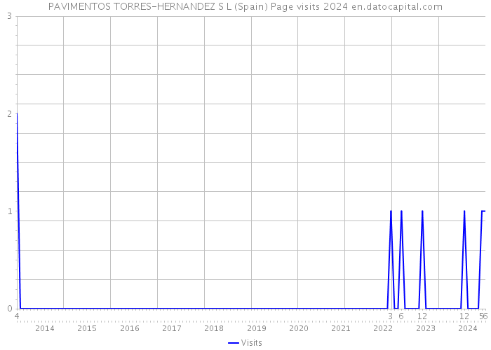 PAVIMENTOS TORRES-HERNANDEZ S L (Spain) Page visits 2024 