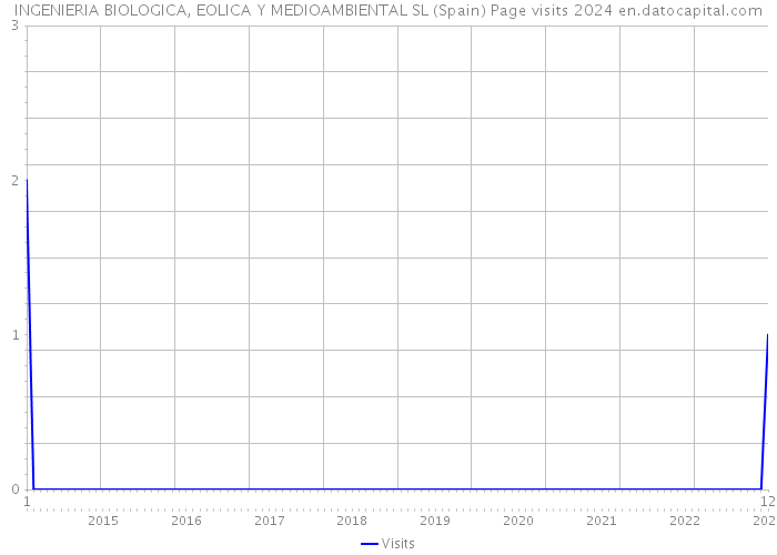 INGENIERIA BIOLOGICA, EOLICA Y MEDIOAMBIENTAL SL (Spain) Page visits 2024 