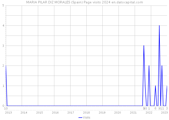 MARIA PILAR DIZ MORALES (Spain) Page visits 2024 