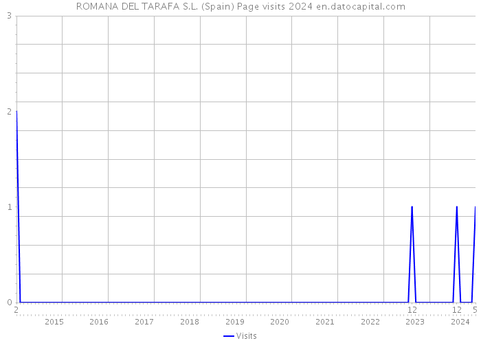 ROMANA DEL TARAFA S.L. (Spain) Page visits 2024 