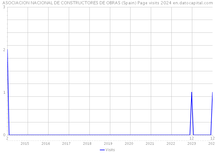 ASOCIACION NACIONAL DE CONSTRUCTORES DE OBRAS (Spain) Page visits 2024 