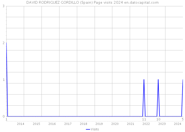 DAVID RODRIGUEZ GORDILLO (Spain) Page visits 2024 