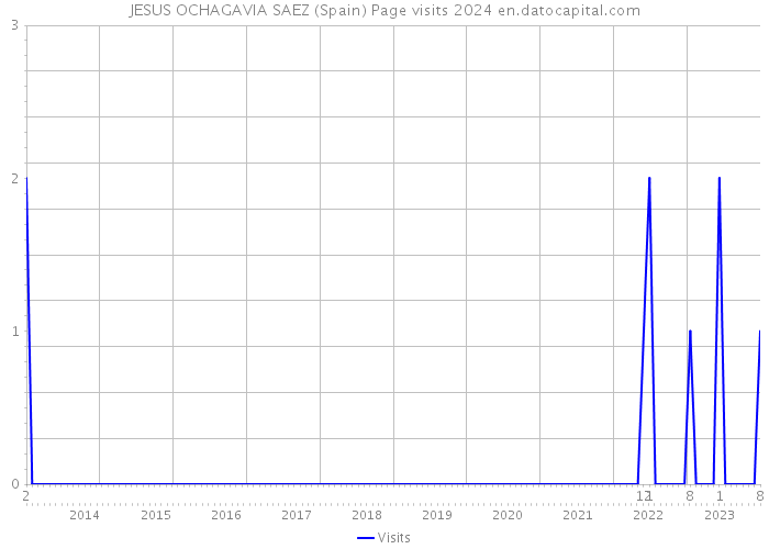 JESUS OCHAGAVIA SAEZ (Spain) Page visits 2024 