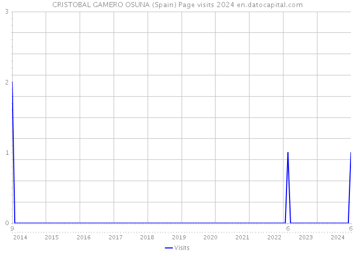 CRISTOBAL GAMERO OSUNA (Spain) Page visits 2024 