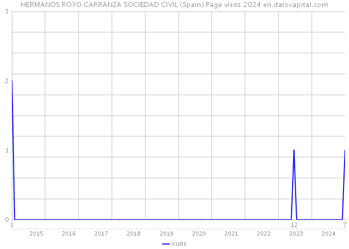 HERMANOS ROYO CARRANZA SOCIEDAD CIVIL (Spain) Page visits 2024 