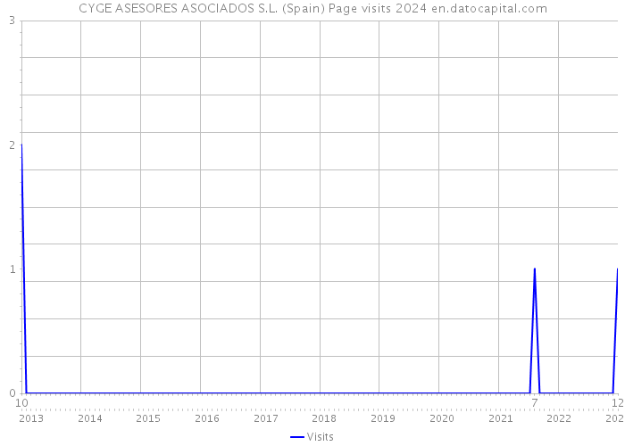 CYGE ASESORES ASOCIADOS S.L. (Spain) Page visits 2024 