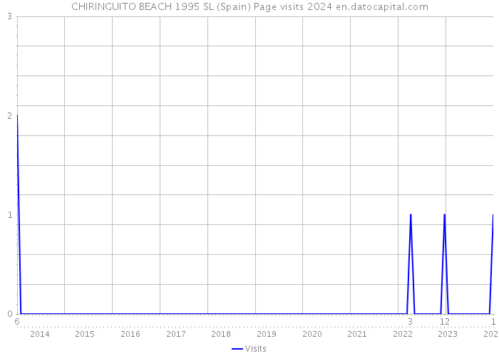 CHIRINGUITO BEACH 1995 SL (Spain) Page visits 2024 