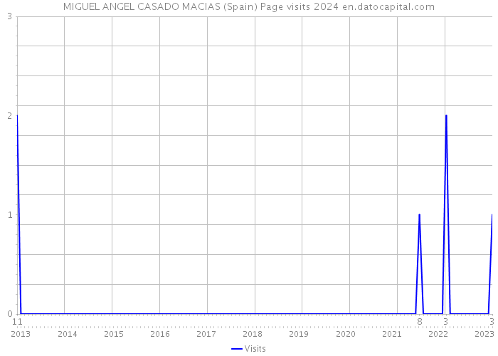 MIGUEL ANGEL CASADO MACIAS (Spain) Page visits 2024 