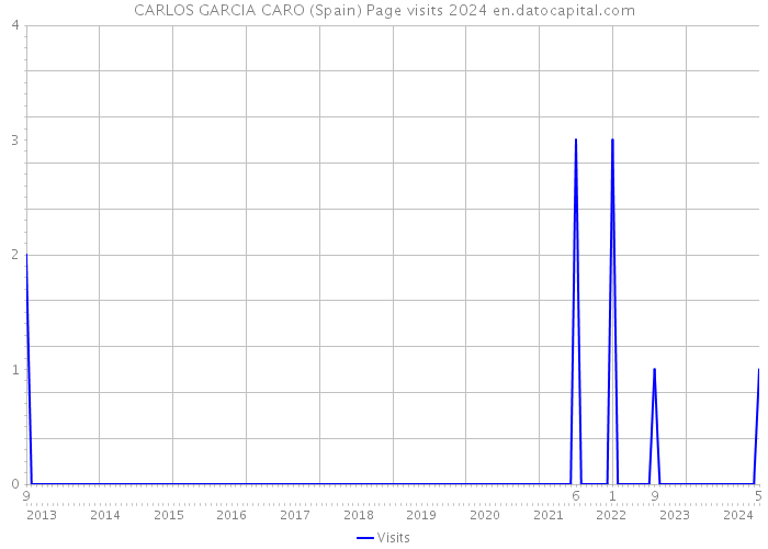 CARLOS GARCIA CARO (Spain) Page visits 2024 