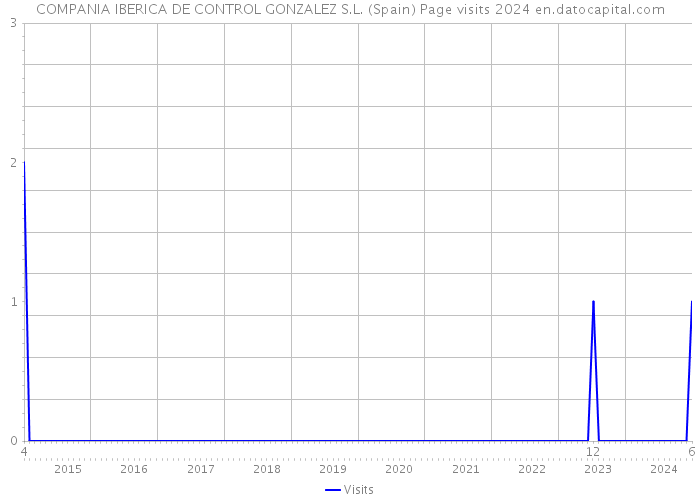COMPANIA IBERICA DE CONTROL GONZALEZ S.L. (Spain) Page visits 2024 
