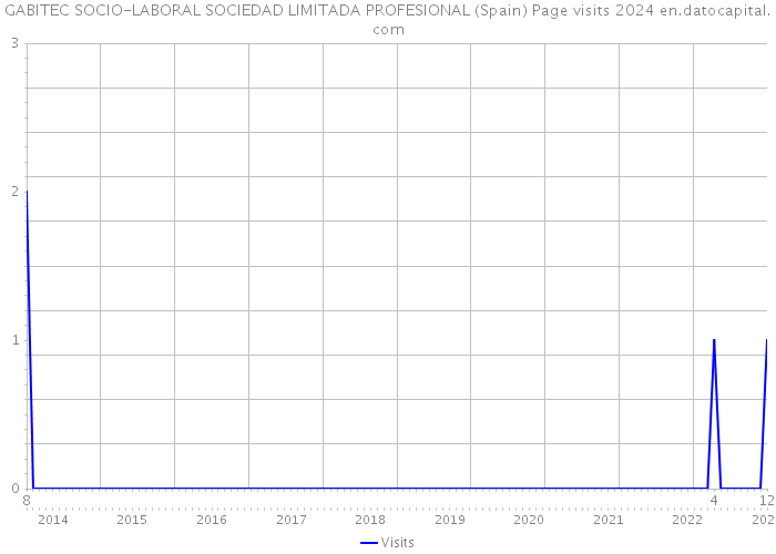 GABITEC SOCIO-LABORAL SOCIEDAD LIMITADA PROFESIONAL (Spain) Page visits 2024 