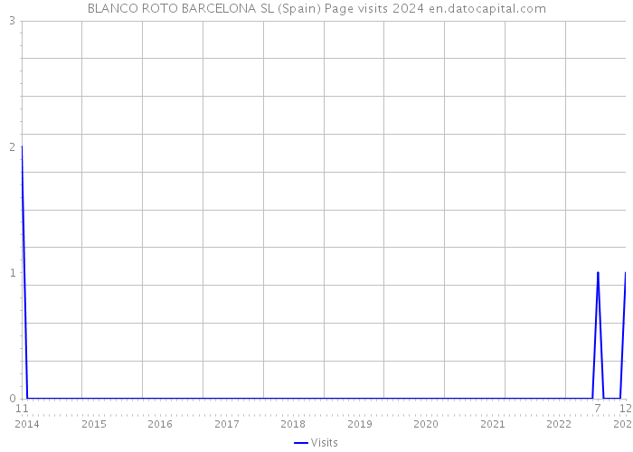 BLANCO ROTO BARCELONA SL (Spain) Page visits 2024 