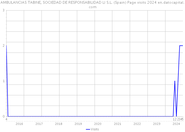 AMBULANCIAS TABINE, SOCIEDAD DE RESPONSABILIDAD LI S.L. (Spain) Page visits 2024 
