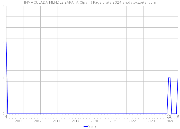 INMACULADA MENDEZ ZAPATA (Spain) Page visits 2024 