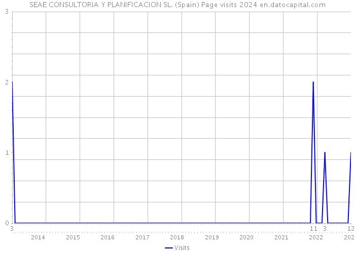SEAE CONSULTORIA Y PLANIFICACION SL. (Spain) Page visits 2024 