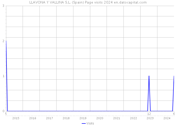 LLAVONA Y VALLINA S.L. (Spain) Page visits 2024 